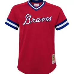 Mitchell & Ness Big Kids-Mesh Bp Jersey Atlanta Braves 1980 Dale Murphy