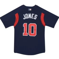 Mitchell & Ness Big Kids-Mesh Bp Jersey Atlanta Braves Chipper Jones