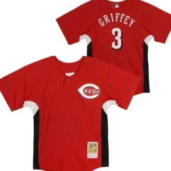 Mitchell & Ness Big Kids-Mesh Bp Jersey Cincinnati Reds Ken Griffey Jr
