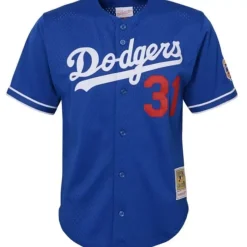 Mitchell & Ness Big Kids-Mesh Bp Jersey Los Angeles Dodgers 1997 Mike Piazza