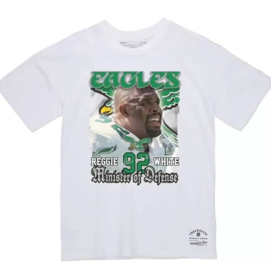 Mitchell & Ness T-Shirts & Tops-Minister Of Defense Tee Philadelphia Eagles Reggie White
