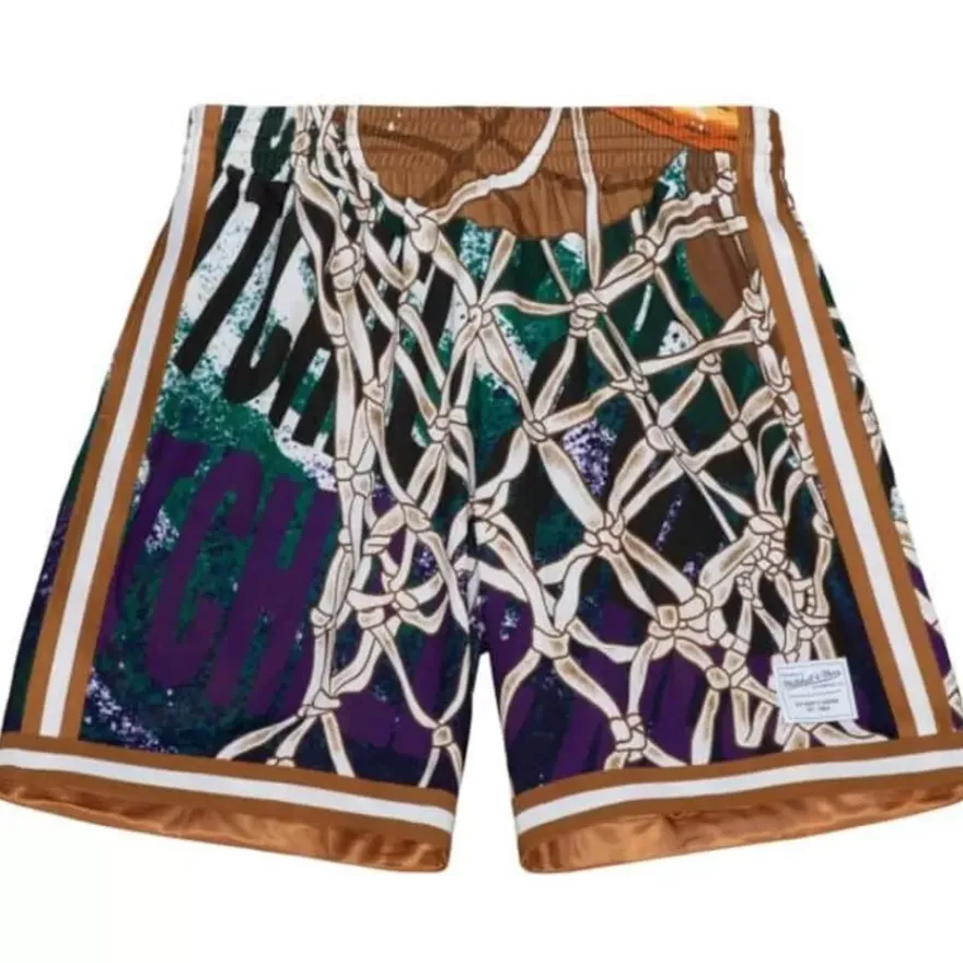 Mitchell & Ness Shorts-Big Face Fashion Shorts
