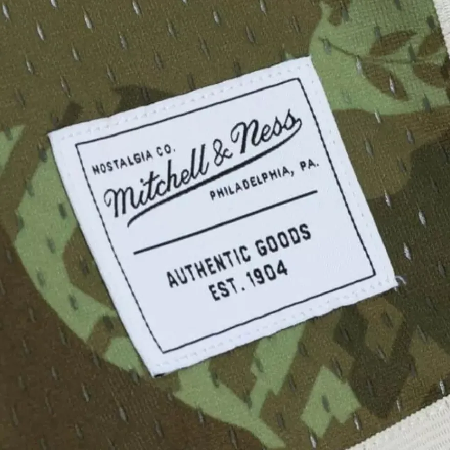 Mitchell & Ness M&N Brand-Ghost Green Camo Replica Branded Shorts