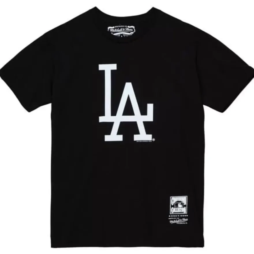 Mitchell & Ness T-Shirts & Tops-Mlb Script Wordmark Tee Dodgers