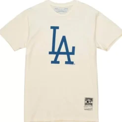 Mitchell & Ness T-Shirts & Tops-Mlb Script Wordmark Tee Dodgers