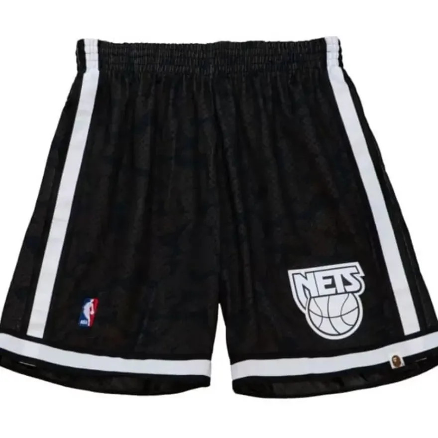 Mitchell & Ness Shorts-M&N X Bape New Jersey Nets Shorts