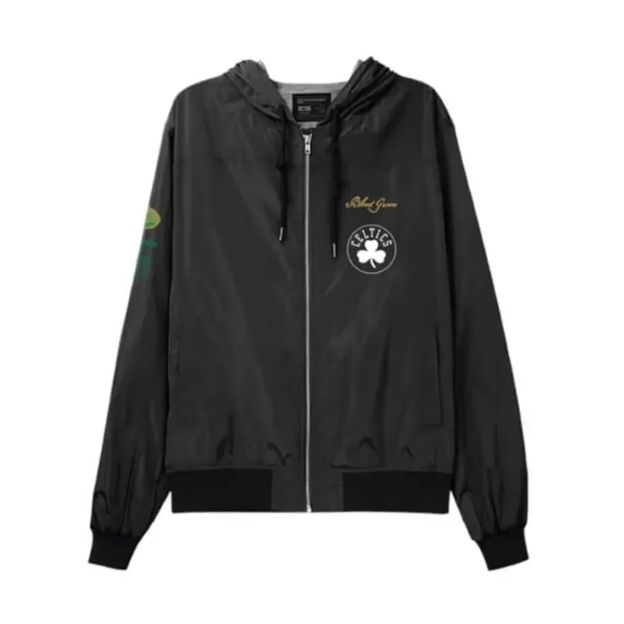 Mitchell & Ness Jackets & Outerwear-M&N X Br Crew Jacket Boston Celtics