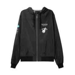 Mitchell & Ness Jackets & Outerwear-M&N X Br Crew Jacket Miami Heat