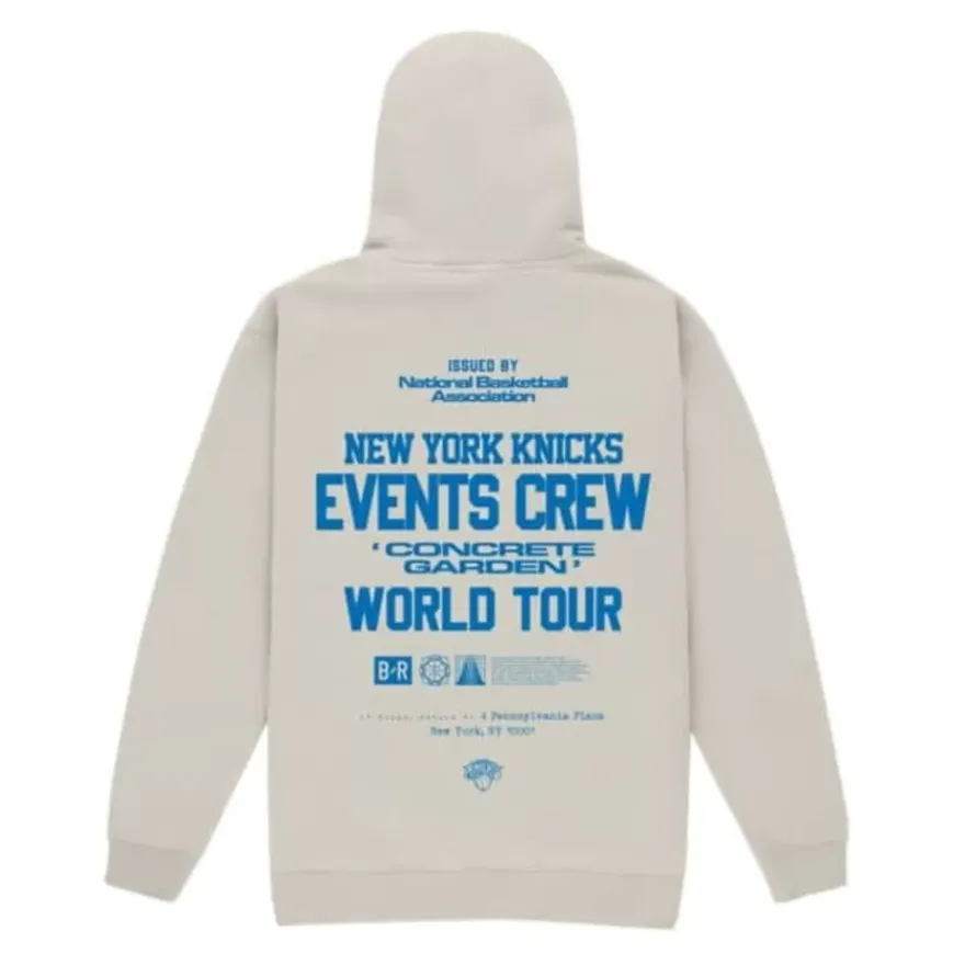 Mitchell & Ness Hoodies & Sweatshirts-M&N X Br World Tour Crew Hoodie New York Knicks