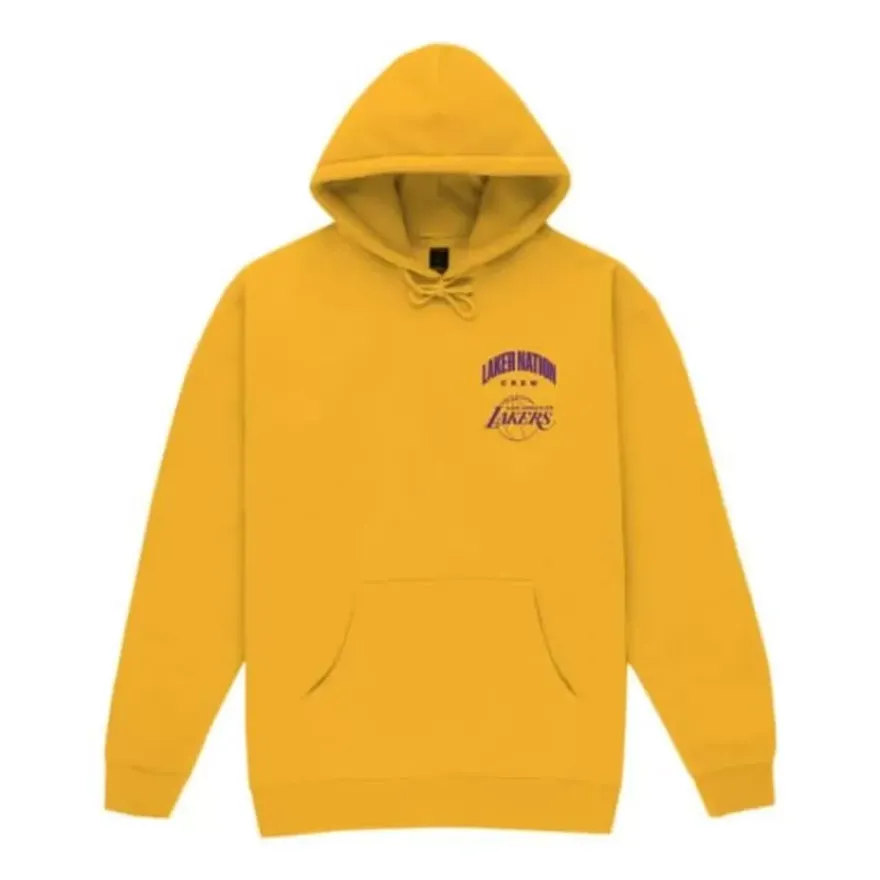 Mitchell & Ness Hoodies & Sweatshirts-M&N X Br World Tour Crew Hoodie Los Angeles Lakers