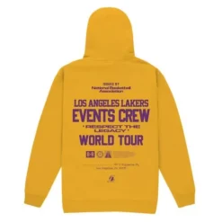Mitchell & Ness Hoodies & Sweatshirts-M&N X Br World Tour Crew Hoodie Los Angeles Lakers