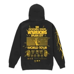 Mitchell & Ness Hoodies & Sweatshirts-M&N X Br World Tour Hoodie Golden State Warriors