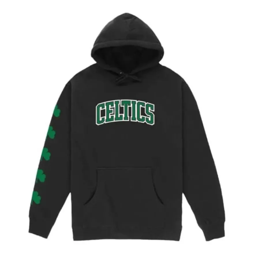 Mitchell & Ness Hoodies & Sweatshirts-M&N X Br World Tour Logo Evolution Hoodie Boston Celtics