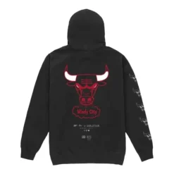 Mitchell & Ness Hoodies & Sweatshirts-M&N X Br World Tour Logo Evolution Hoodie Chicago Bulls