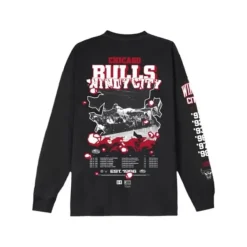 Mitchell & Ness T-Shirts & Tops-M&N X Br World Tour Long Sleeve Chicago Bulls