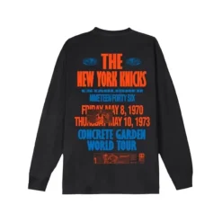 Mitchell & Ness T-Shirts & Tops-M&N X Br World Tour Long Sleeve New York Knicks