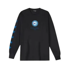 Mitchell & Ness T-Shirts & Tops-M&N X Br World Tour Long Sleeve Philadelphia 76Ers