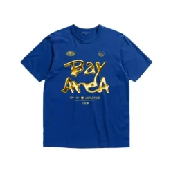 Mitchell & Ness T-Shirts & Tops-M&N X Br World Tour T-Shirt Golden State Warriors