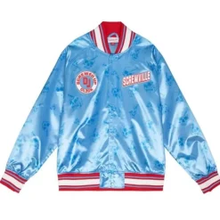 Mitchell & Ness Jackets & Outerwear-M&N X Dj Screw Lt Satin Jacket
