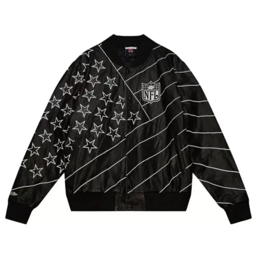 Mitchell & Ness Jackets & Outerwear-M&N X Fenty Premium Leather Jacket