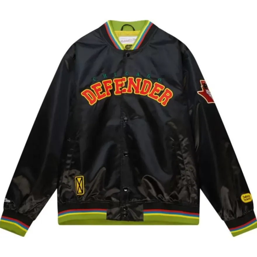 Mitchell & Ness Jackets & Outerwear-M&N X Hebru Satin Jacket