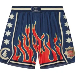 Mitchell & Ness Shorts-M&N X Jfg Flame Shorts Chicago Cubs