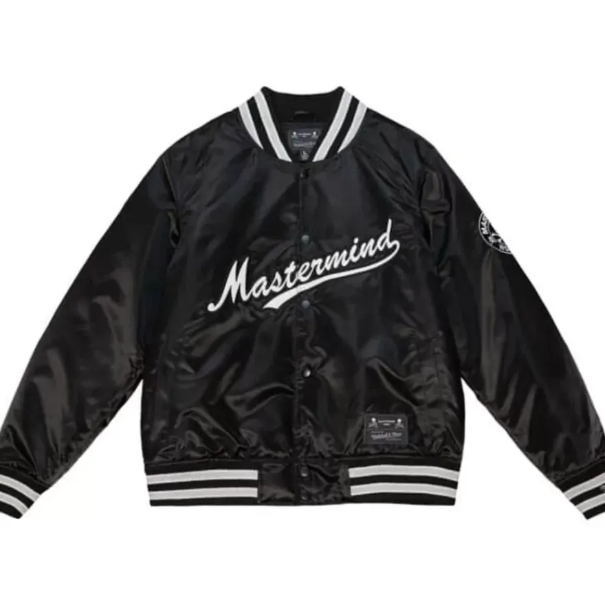 Mitchell & Ness Jackets & Outerwear-M&N X Mastermind Satin Jacket