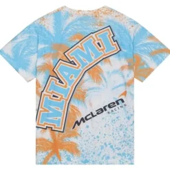 Mitchell & Ness T-Shirts & Tops-M&N X Mclaren Miami Grand Prix Team Burst Sublimated Tee