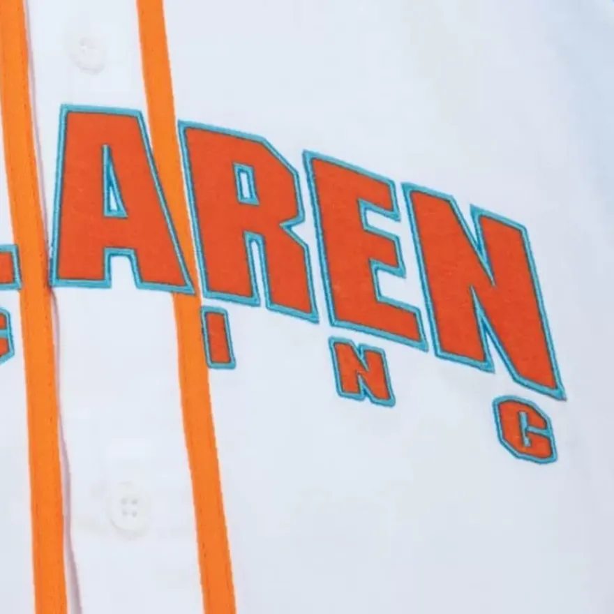 Mitchell & Ness T-Shirts & Tops-M&N X Mclaren Miami Grand Prix Cotton Button Front