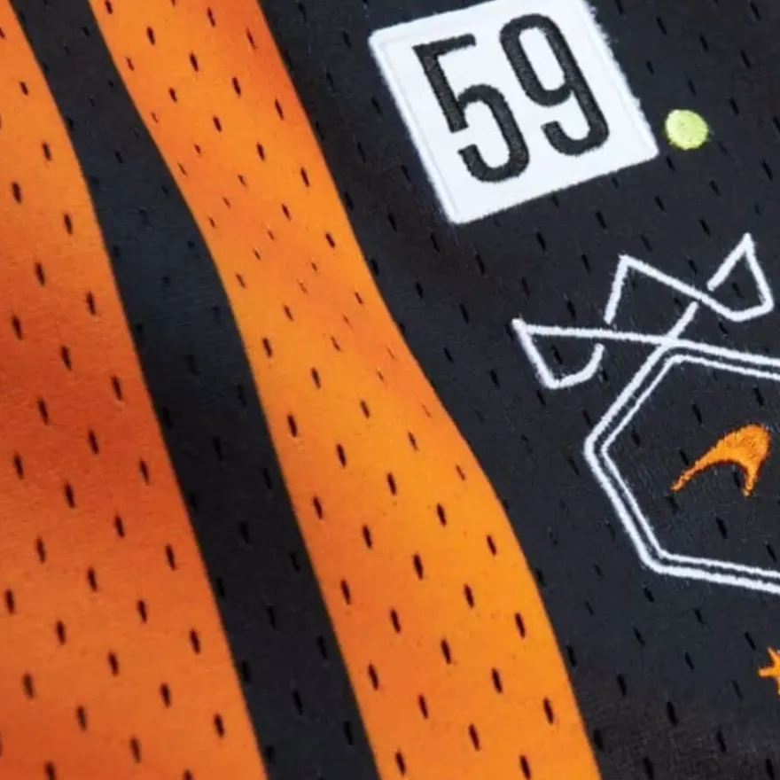 Mitchell & Ness Shorts-M&N X Mclaren Monaco Triple Crown Mesh Shorts