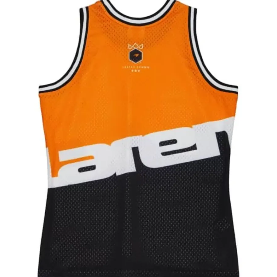 Mitchell & Ness T-Shirts & Tops-M&N X Mclaren Monaco Triple Crown Sublimated Mesh Tank