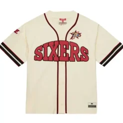 Mitchell & Ness T-Shirts & Tops-M&N X Melody Ehsani Baseball Jersey Philadelphia 76Ers