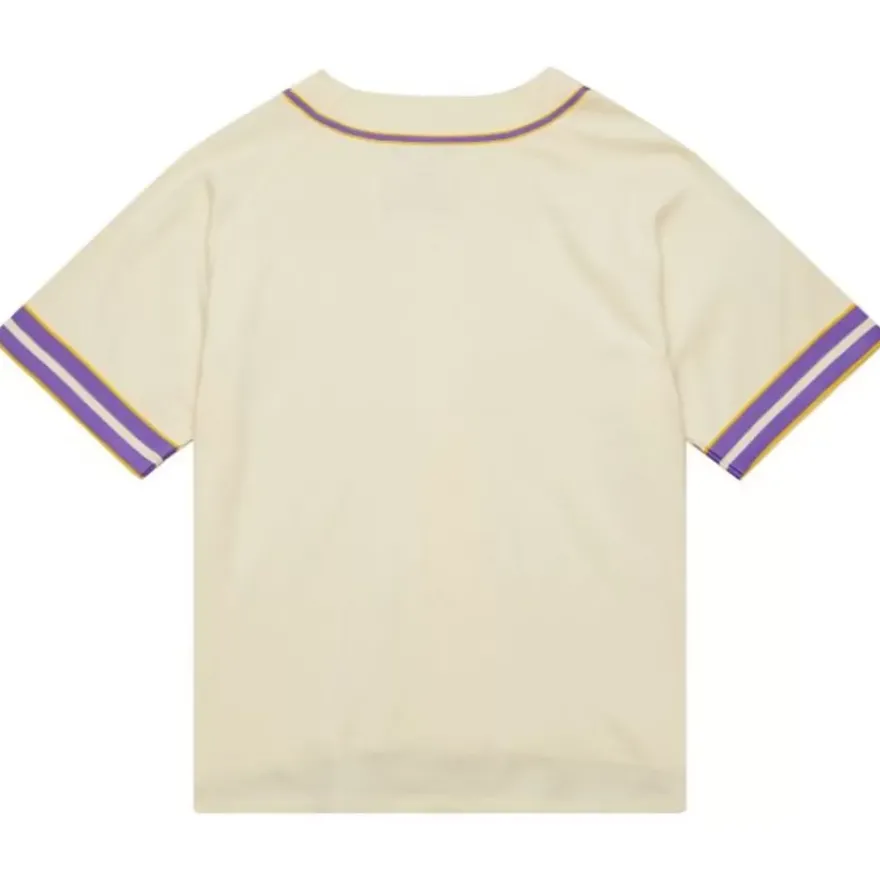 Mitchell & Ness T-Shirts & Tops-M&N X Melody Ehsani Baseball Jersey Los Angeles Lakers