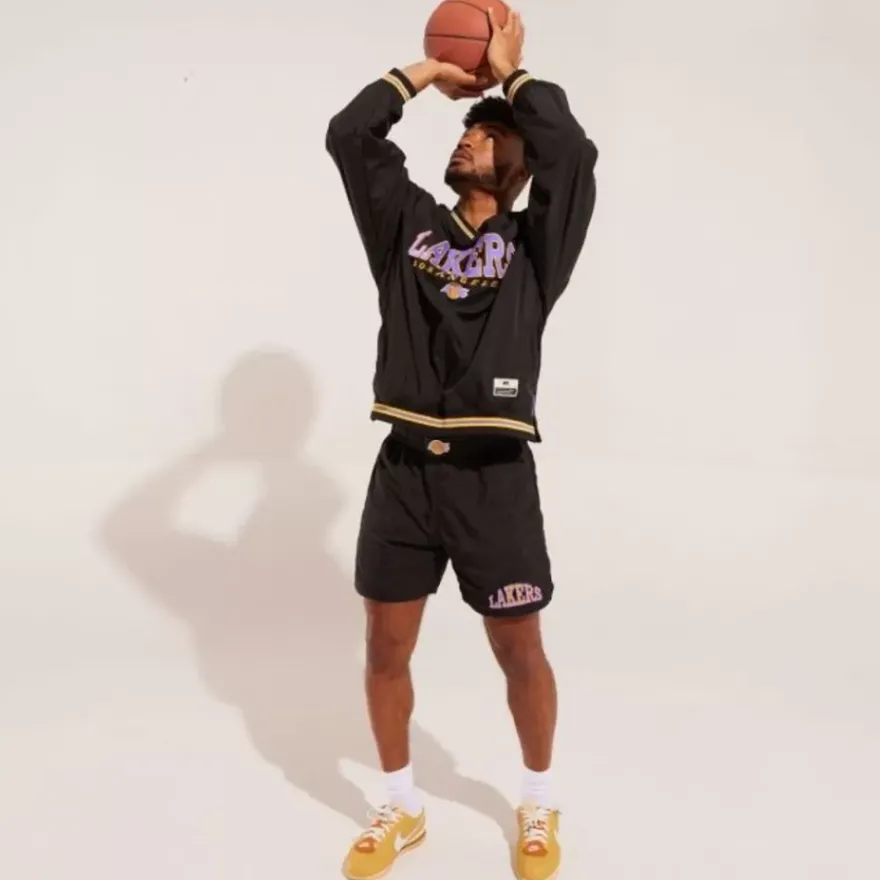 Mitchell & Ness Shorts-M&N X Melody Ehsani Bb Shorts Los Angeles Lakers