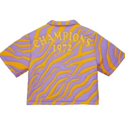 Mitchell & Ness T-Shirts & Tops-M&N X Melody Ehsani Puffer Shirt Los Angeles Lakers