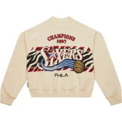 Mitchell & Ness Hoodies & Sweatshirts-M&N X Melody Ehsani Raglan Pullover Philadelphia 76Ers