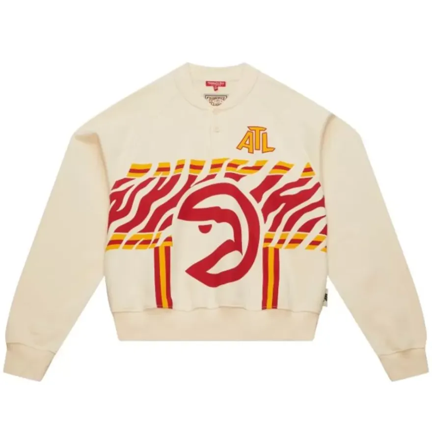 Mitchell & Ness Hoodies & Sweatshirts-M&N X Melody Ehsani Raglan Pullover Atlanta Hawks