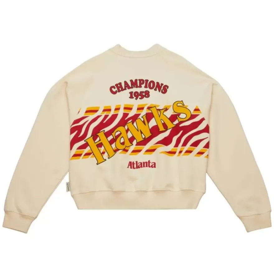 Mitchell & Ness Hoodies & Sweatshirts-M&N X Melody Ehsani Raglan Pullover Atlanta Hawks