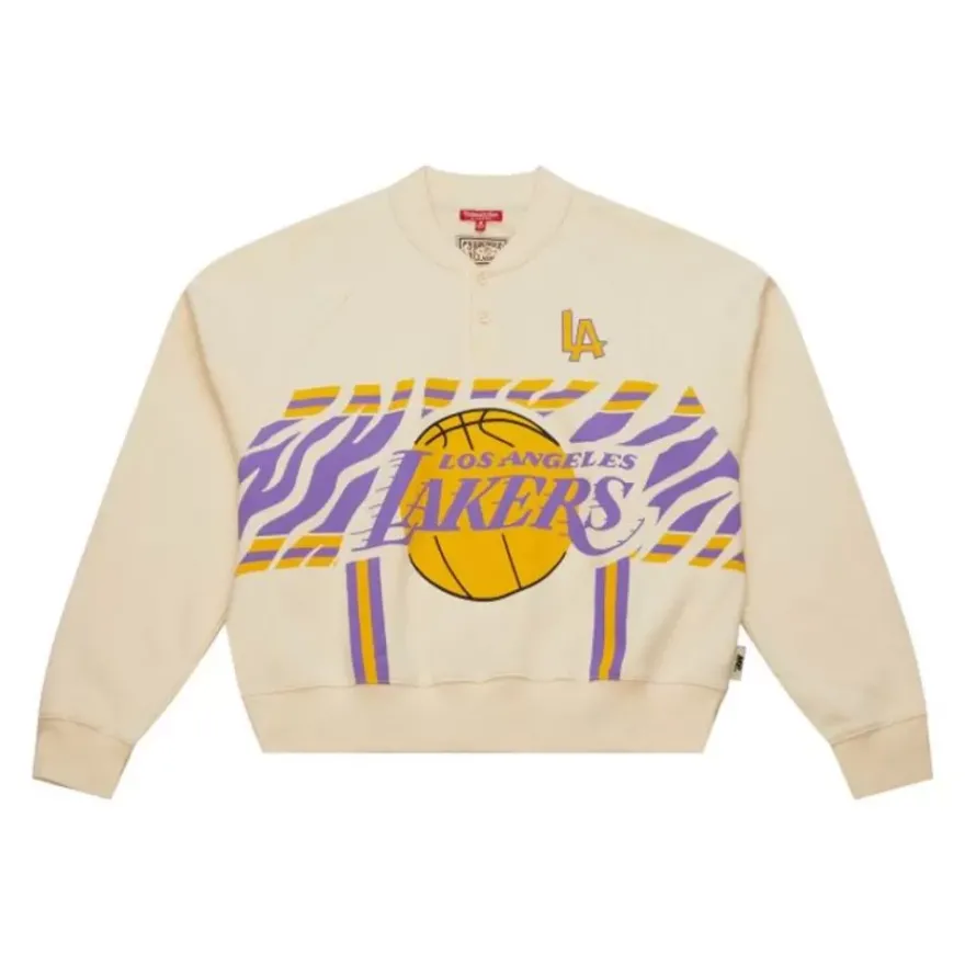 Mitchell & Ness Hoodies & Sweatshirts-M&N X Melody Ehsani Raglan Pullover Los Angeles Lakers