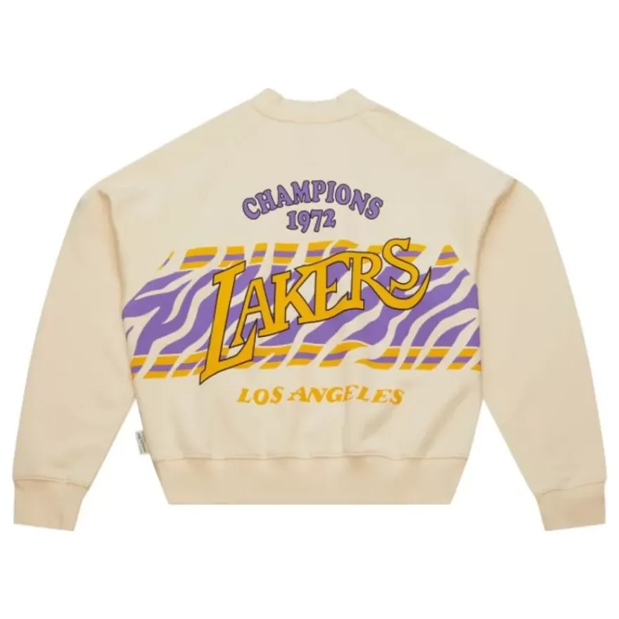 Mitchell & Ness Hoodies & Sweatshirts-M&N X Melody Ehsani Raglan Pullover Los Angeles Lakers
