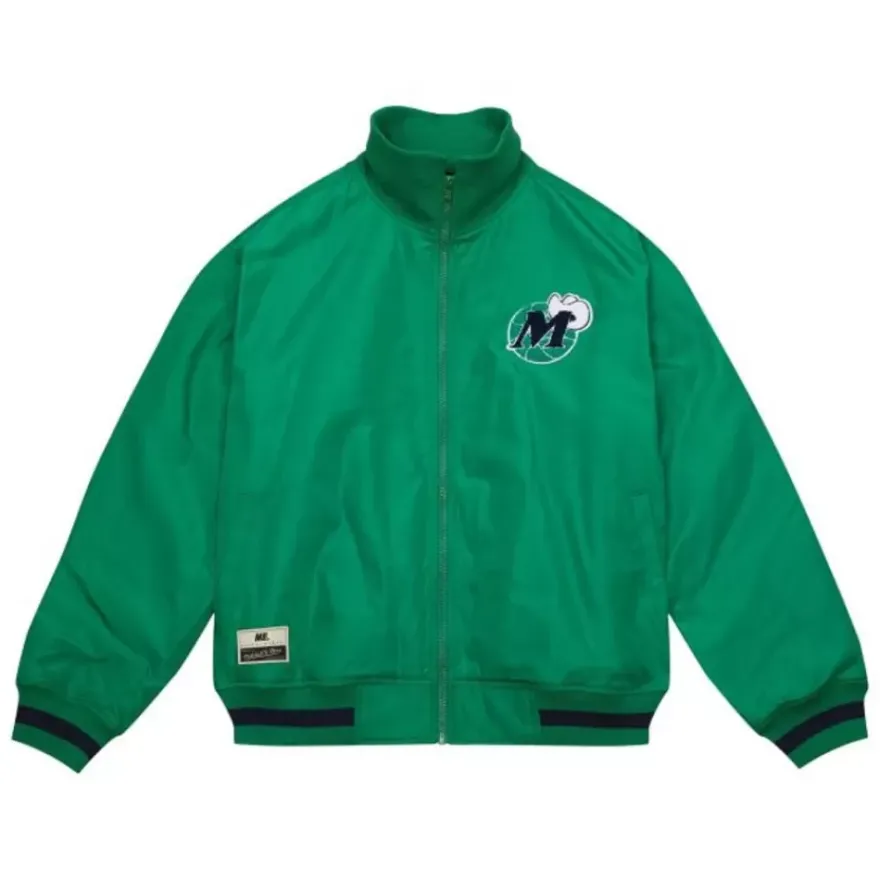 Mitchell & Ness Jackets & Outerwear-M&N X Melody Ehsani Satin Jacket Dallas Mavericks