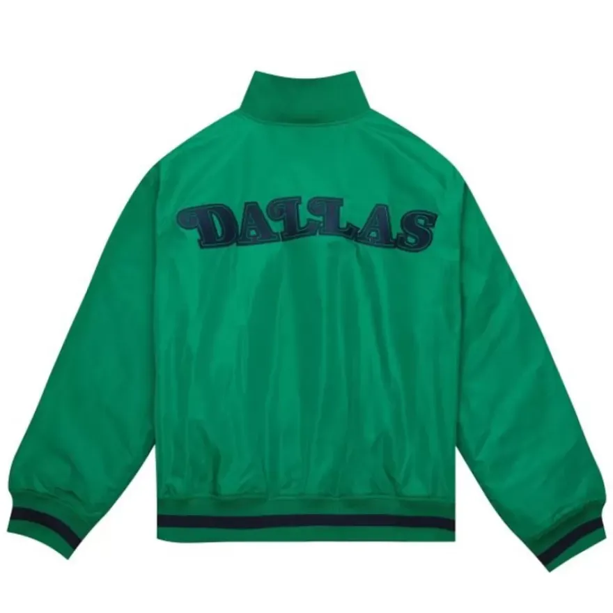 Mitchell & Ness Jackets & Outerwear-M&N X Melody Ehsani Satin Jacket Dallas Mavericks