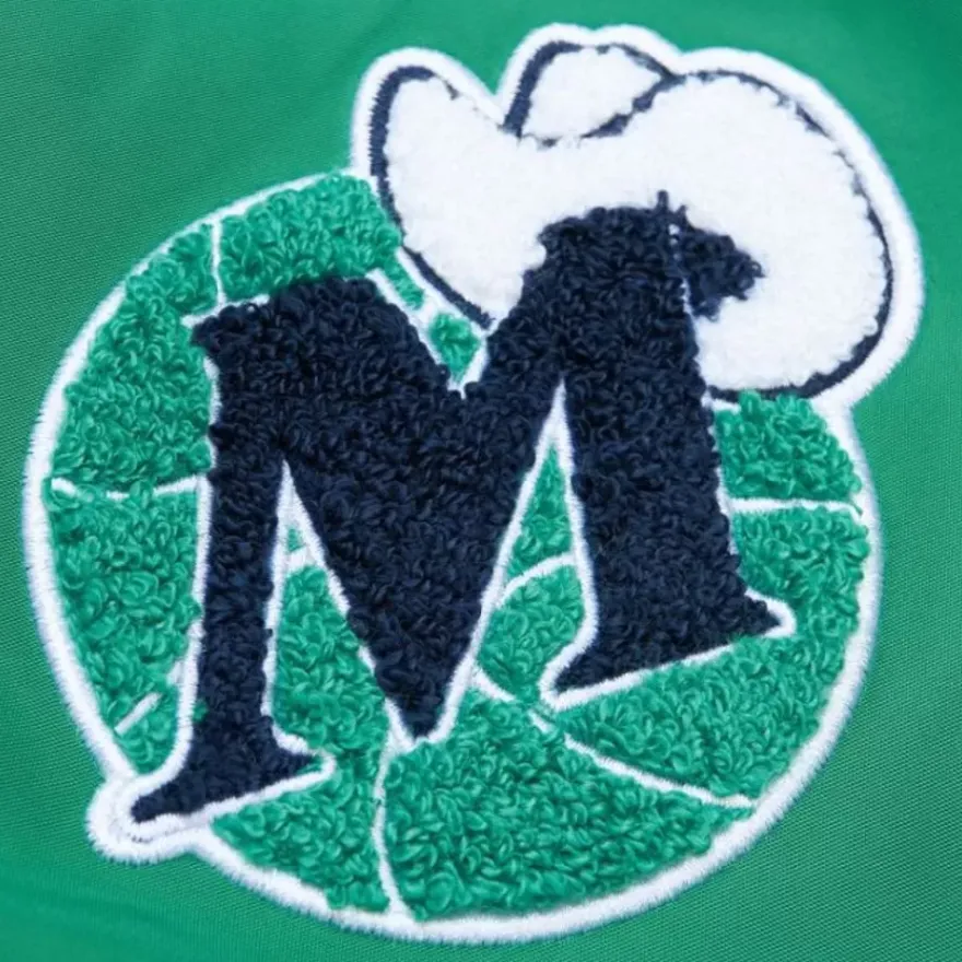 Mitchell & Ness Jackets & Outerwear-M&N X Melody Ehsani Satin Jacket Dallas Mavericks