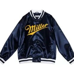 Mitchell & Ness Jackets & Outerwear-M&N X Miller Satin Jacket Collab