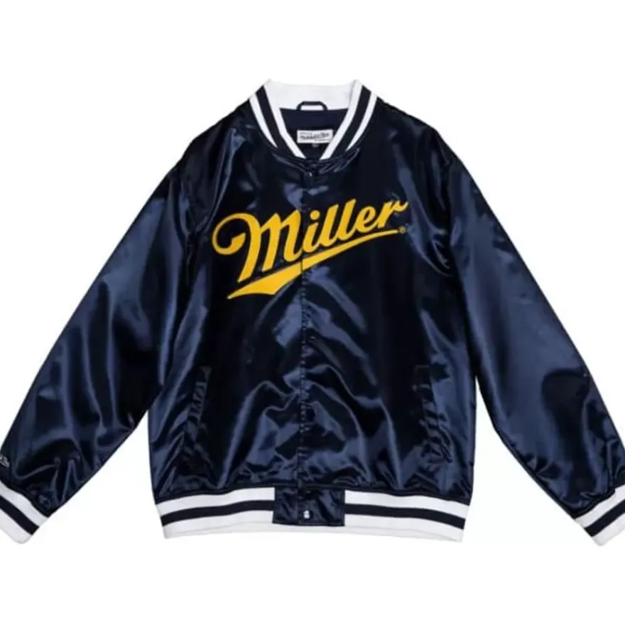 Mitchell & Ness Jackets & Outerwear-M&N X Miller Satin Jacket Collab