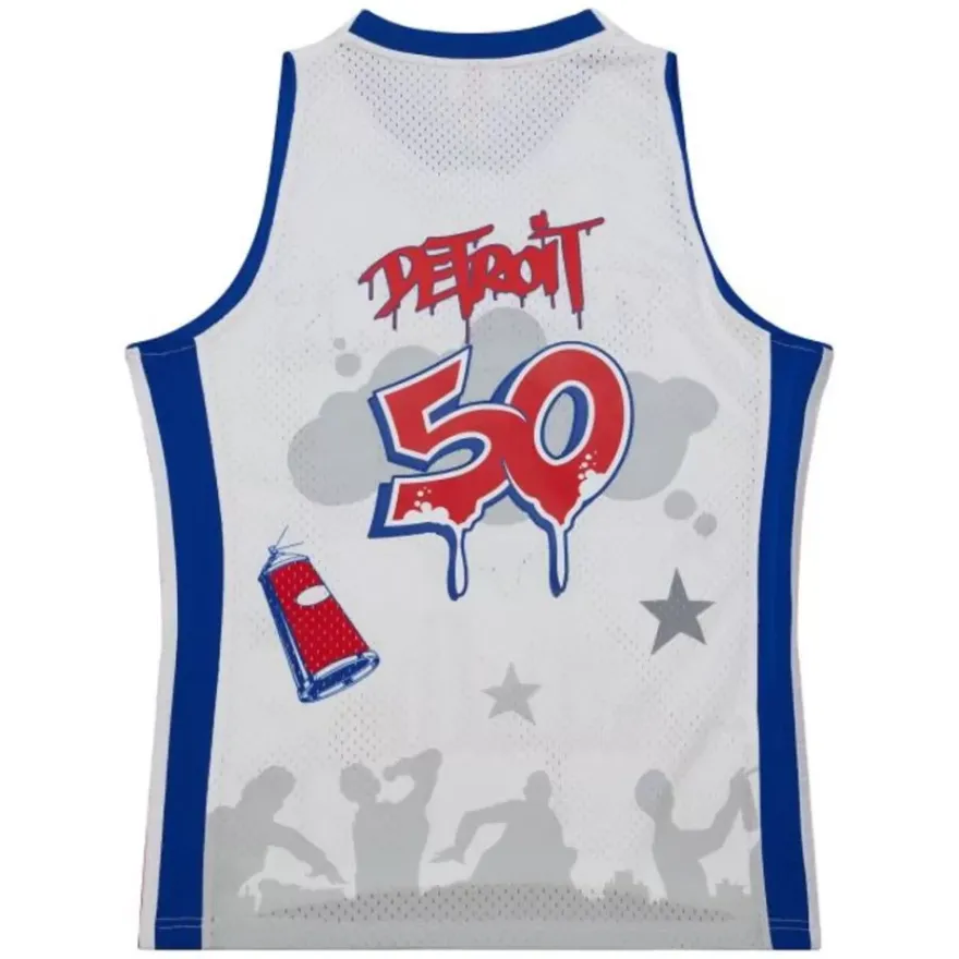 Mitchell & Ness Nba Swingman-M&N X Nba X Tats Cru Jersey Detroit Pistons