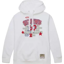 Mitchell & Ness Hoodies & Sweatshirts-M&N X Tats Cru Brick Hoodie Philadelphia 76Ers