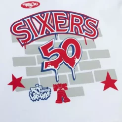 Mitchell & Ness Hoodies & Sweatshirts-M&N X Tats Cru Brick Hoodie Philadelphia 76Ers