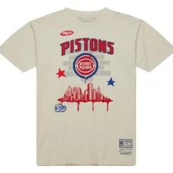 Mitchell & Ness T-Shirts & Tops-M&N X Tats Cru City Tee Detroit Pistons