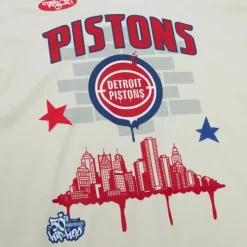 Mitchell & Ness T-Shirts & Tops-M&N X Tats Cru City Tee Detroit Pistons